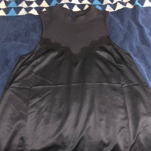 Navy Blue Dress, 2 different materials
